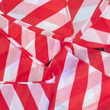 Red and White Streamer: MEDIUM  4" x 76"  - NEW SIZE!