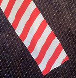 Red and White Streamer: MEDIUM  4" x 76"  - NEW SIZE!