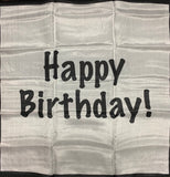 Happy Birthday Silk Set: 18" B/W and 18" Color
