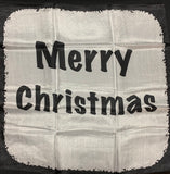 Merry Christmas Silk Set:  18" B/W and 18" Color