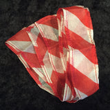 Red and White Thumb Tip Streamer
