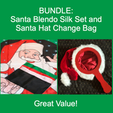 BUNDLE: Happy Santa Blendo Silk Set and Santa Hat Change Bag