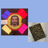 BUNDLE: Black with Gold Vine Tear Apart Bag and Caught Up With Jesus Silk Set