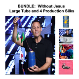 BUNDLE: Without Jesus - Large Blue Tube and 4 Production Silks - NEW!
