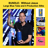 BUNDLE: Without Jesus - Large Blue Tube and 4 Production Silks - NEW!